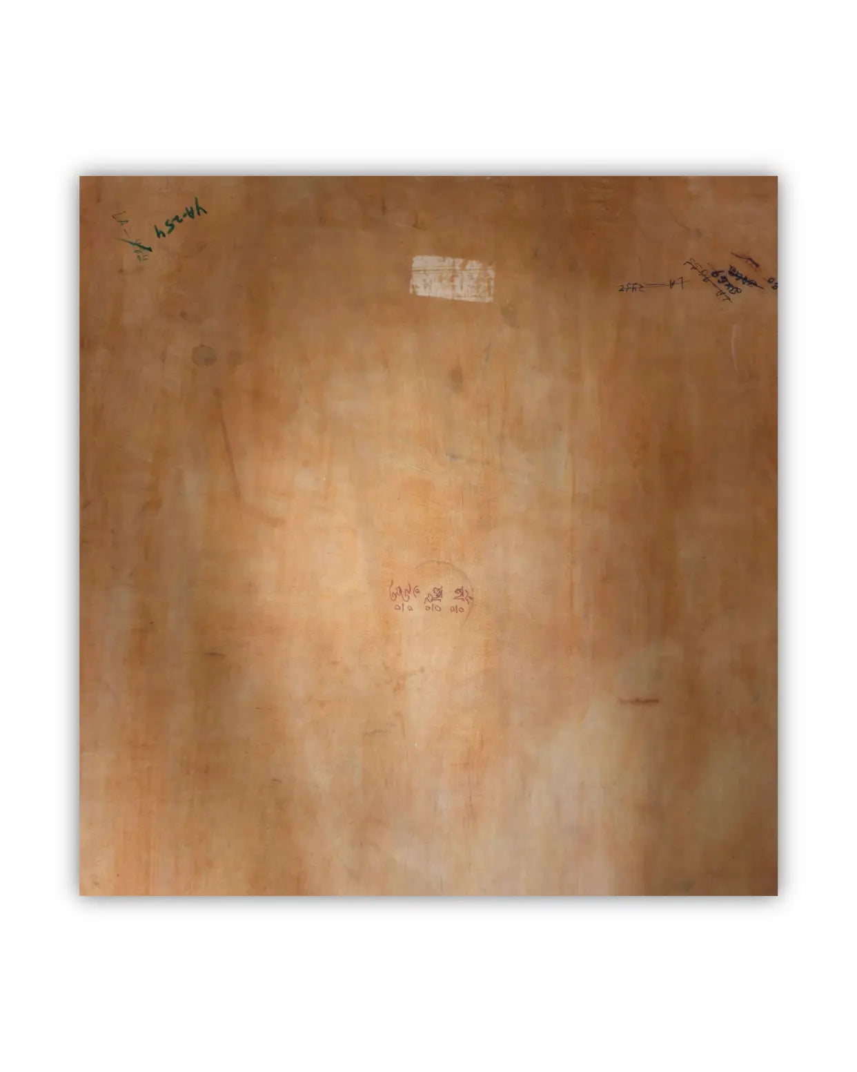 19世纪古董曼陀罗坛城唐卡4号:梵文箴言坛城