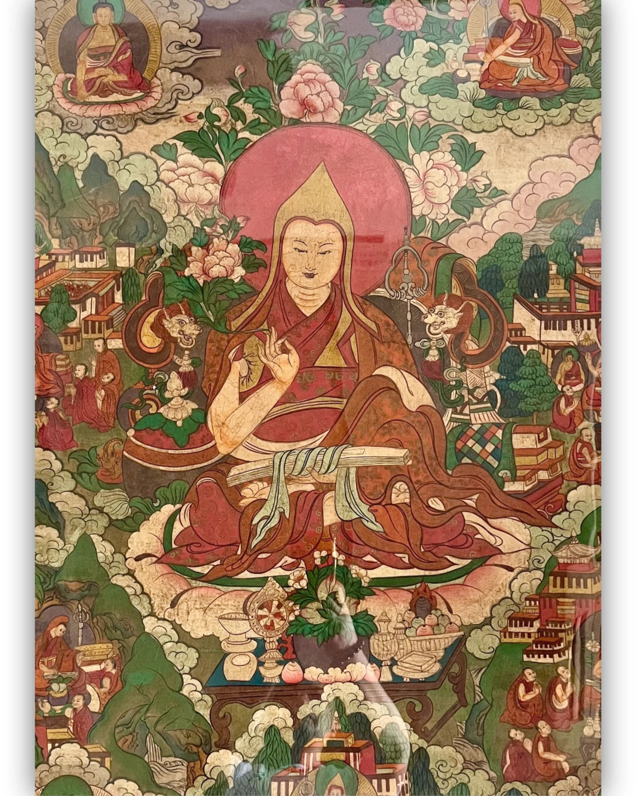 【海】中国美術　古唐木盒　多福多寿 海】中国美術 古唐木盒 多福多寿