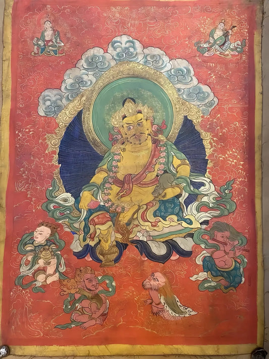 yellow-jambhala-thangka