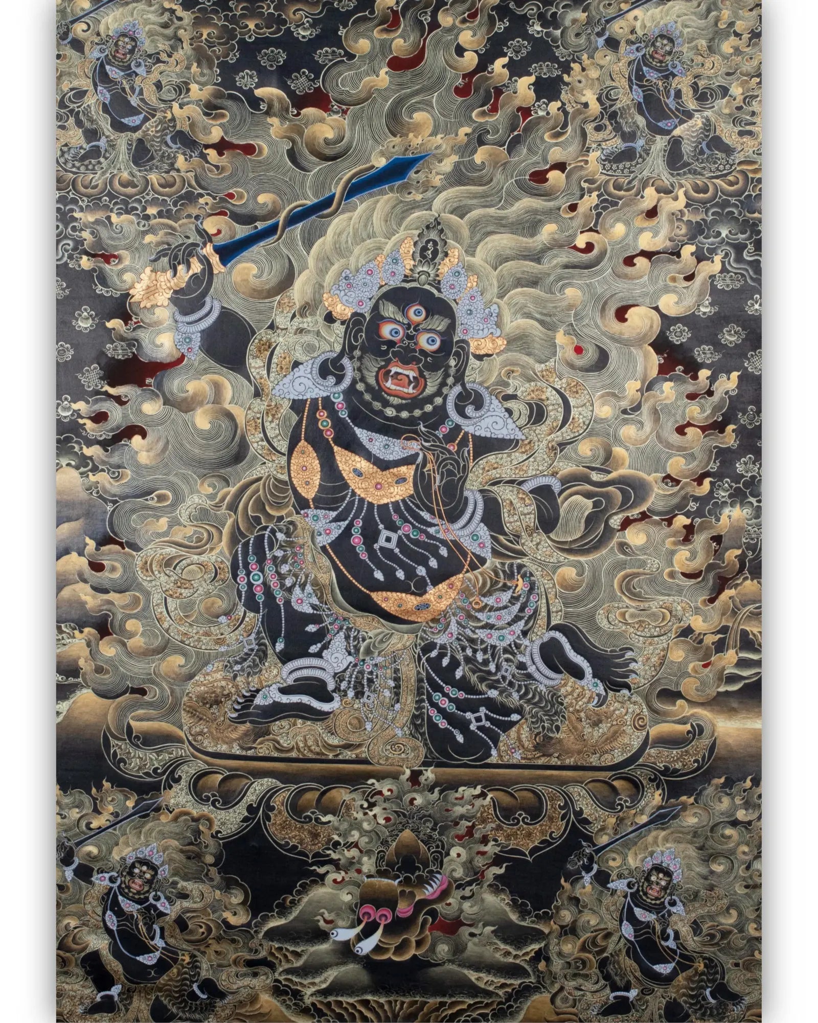 不动明王唐卡- 密宗精品唐卡高僧开光加持– Lama Thangka