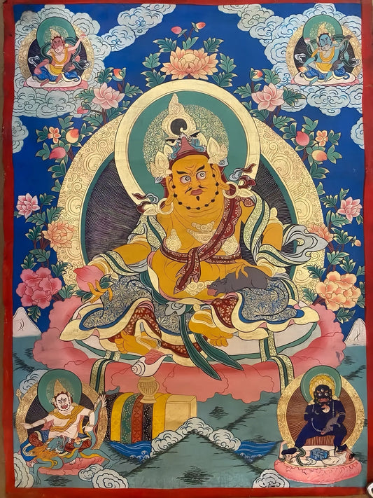 yellow-jambhala-thangka