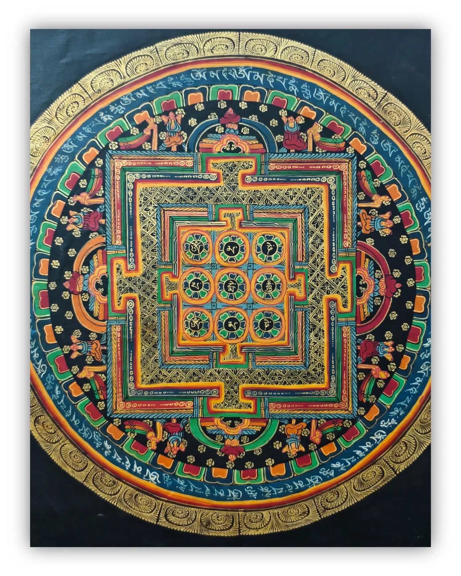 曼陀罗坛城唐卡