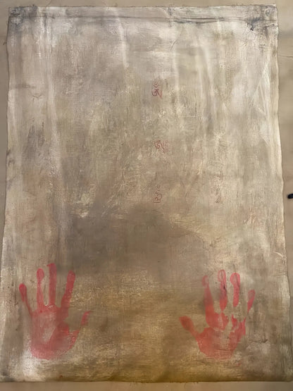 十九世纪中期大威德金刚老唐卡 - 藏传佛教供养