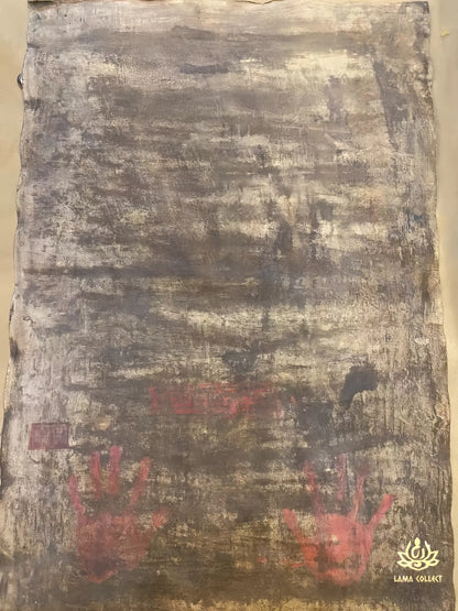 十八世纪中期时轮金刚老唐卡 - 黑金老唐卡