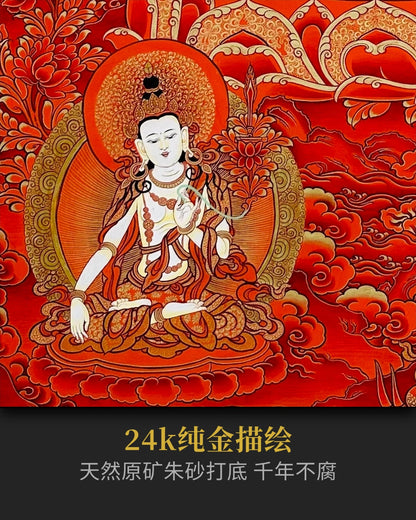 五部文殊唐卡 - 精品热贡唐卡提升智慧与决策