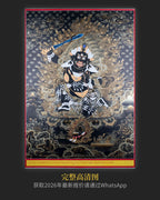 【降魔至尊】黑金不動明王唐卡- 大師尖措手繪24K 收藏級| LamaCollect