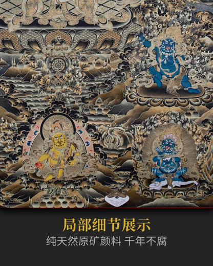 四臂观音唐卡 - 收藏级大师手绘唐卡精神投资