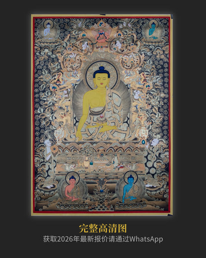 东方不动佛唐卡 - 收藏级热贡唐卡私人订制