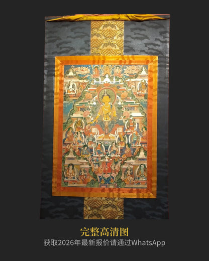 十九世紀初期彌勒菩薩老唐卡孤品- 藝術資產配置