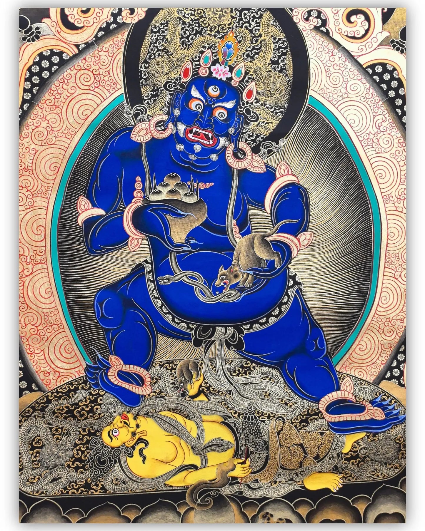 Black Jambhala thangka