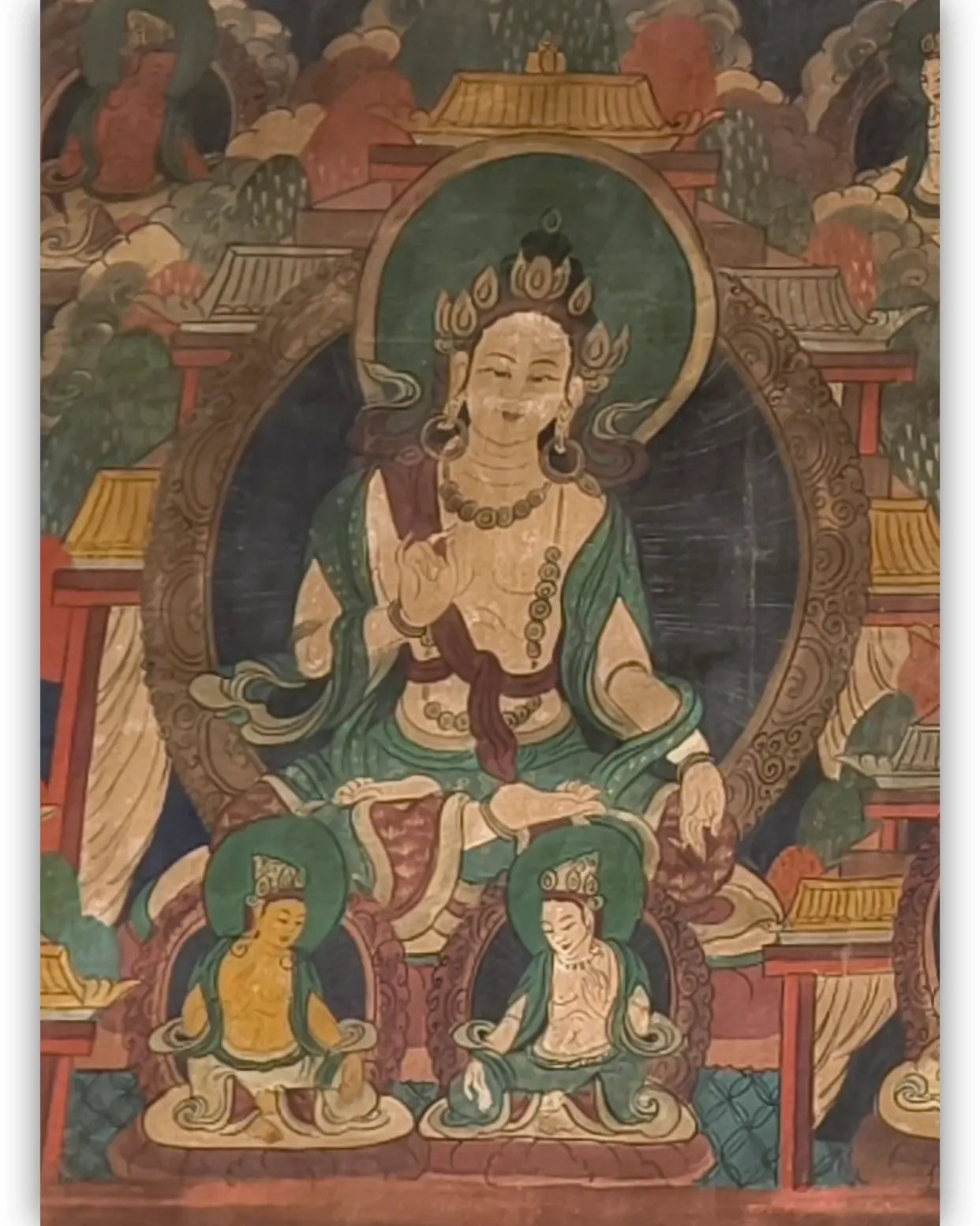 Green Tara thangka