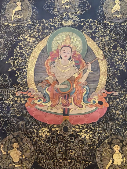 Sarasvati thangka