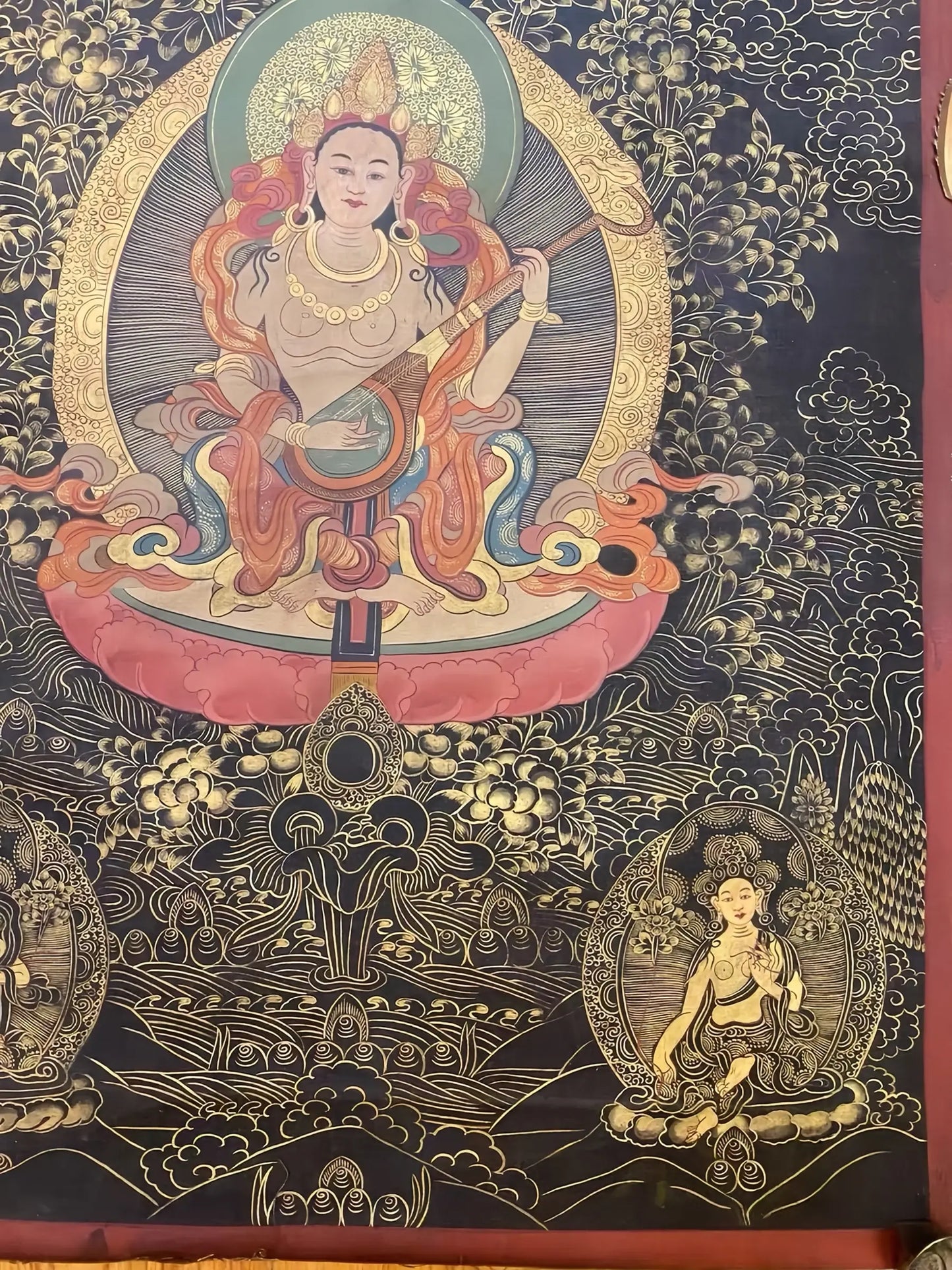 Sarasvati thangka