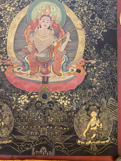 Sarasvati thangka