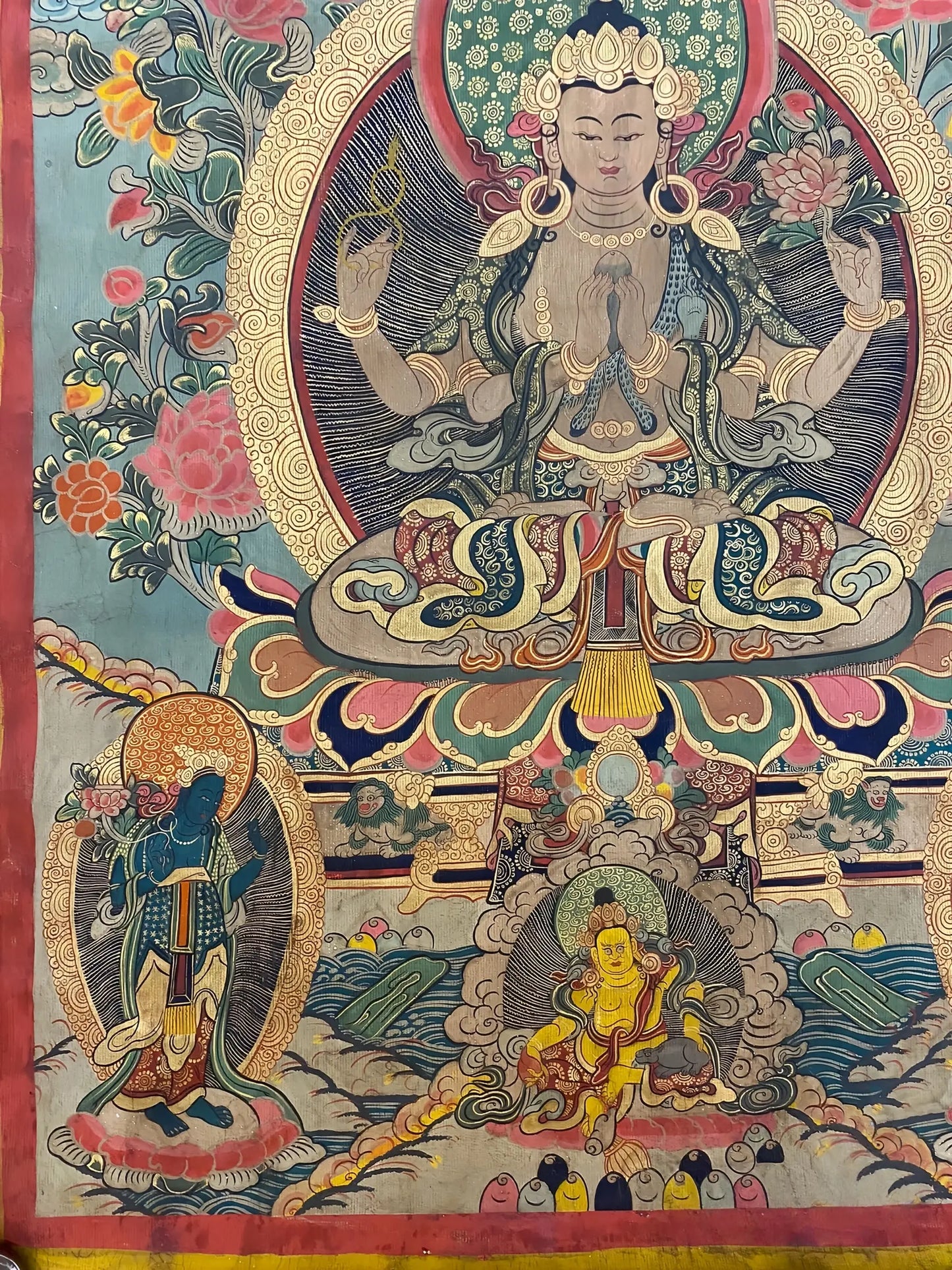 Shadakshari Lokeshvara thangka