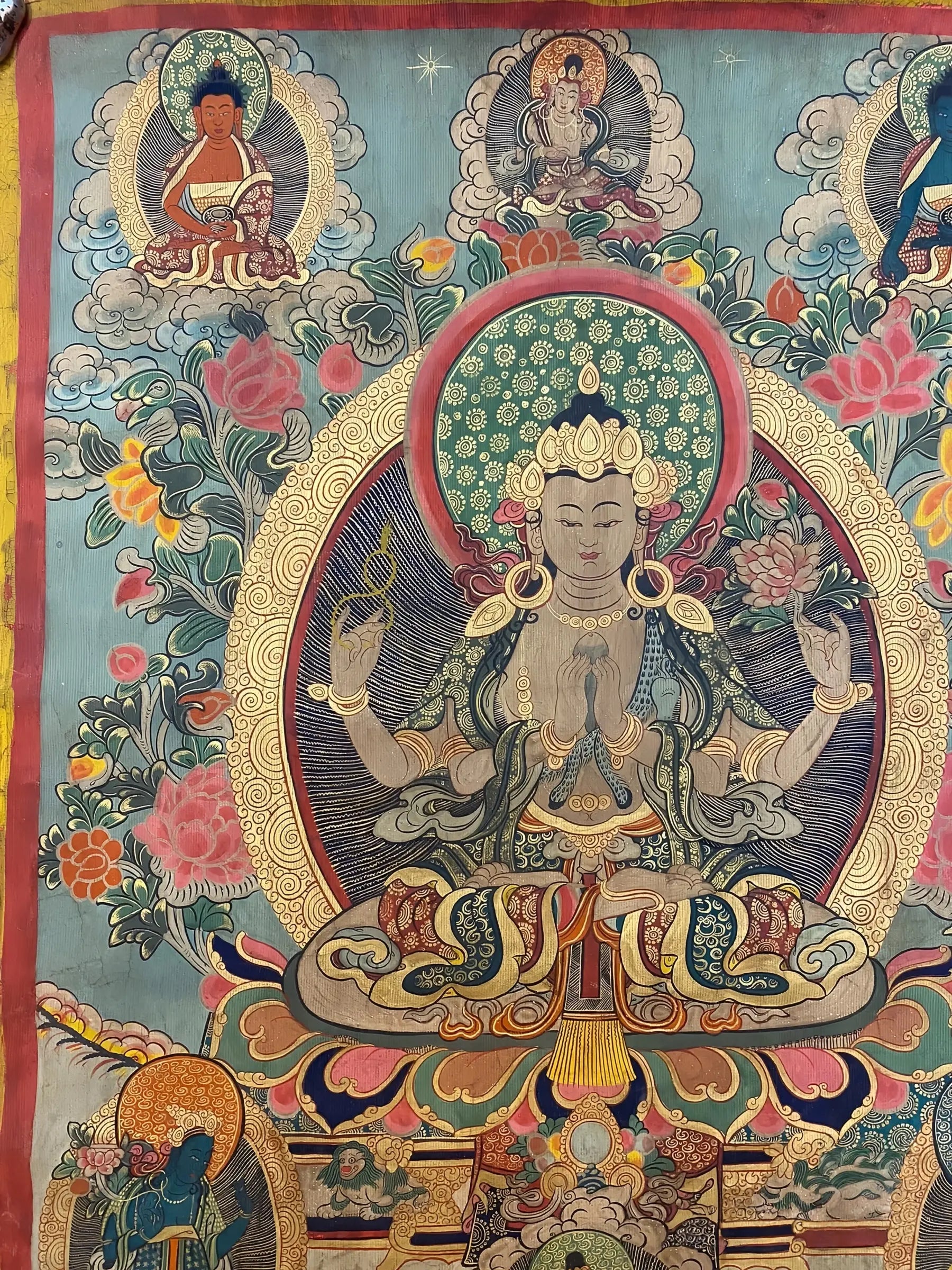 Shadakshari Lokeshvara thangka
