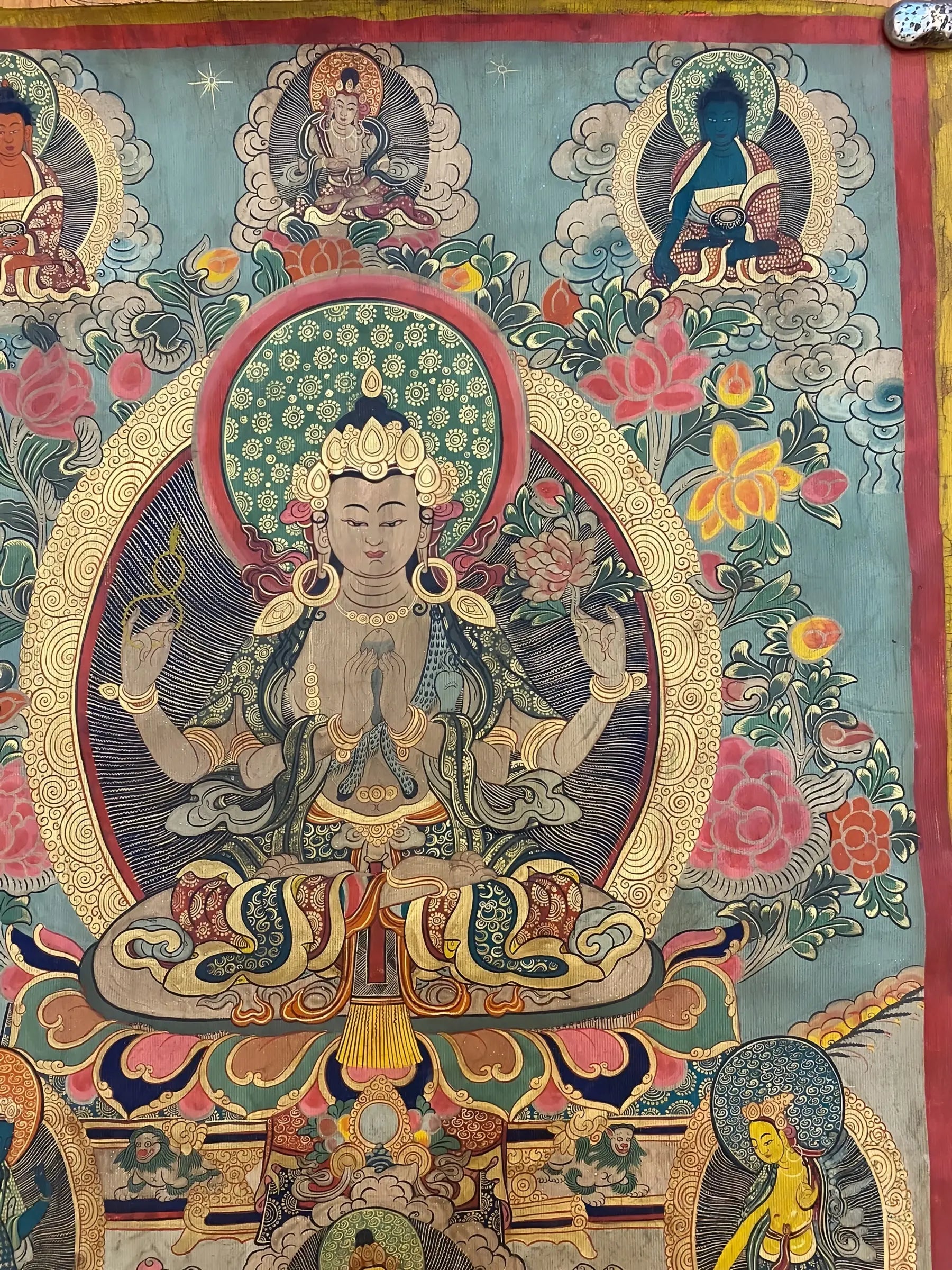 Shadakshari Lokeshvara thangka
