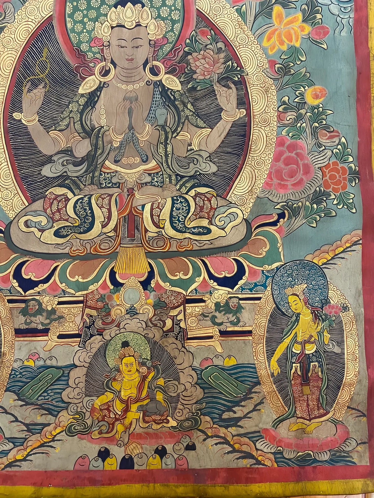Shadakshari Lokeshvara thangka
