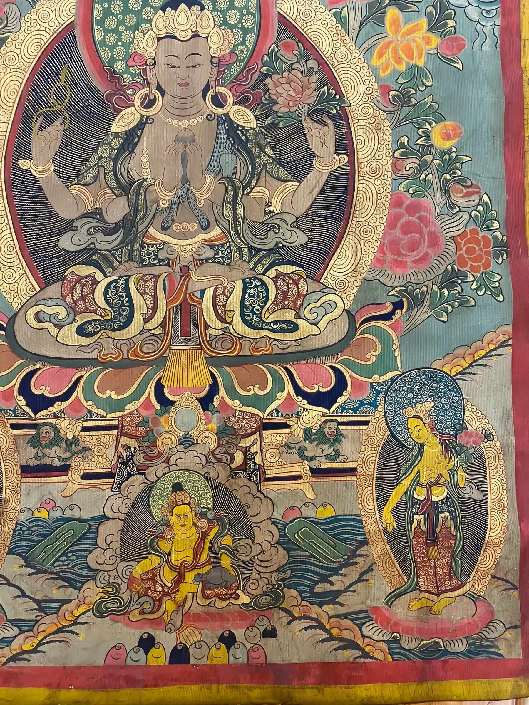Shadakshari Lokeshvara thangka