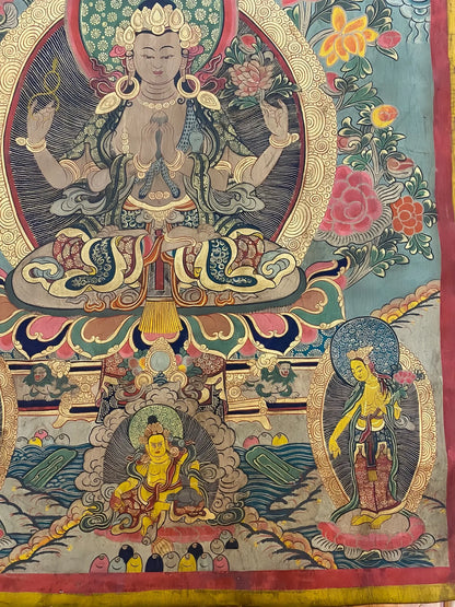 Shadakshari Lokeshvara thangka