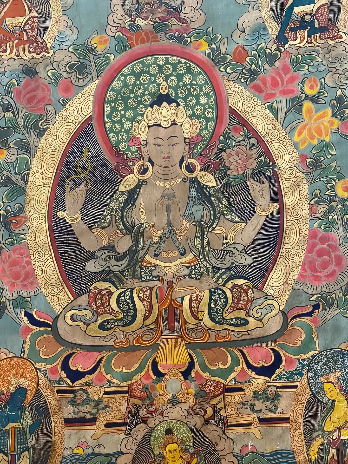 Shadakshari Lokeshvara thangka