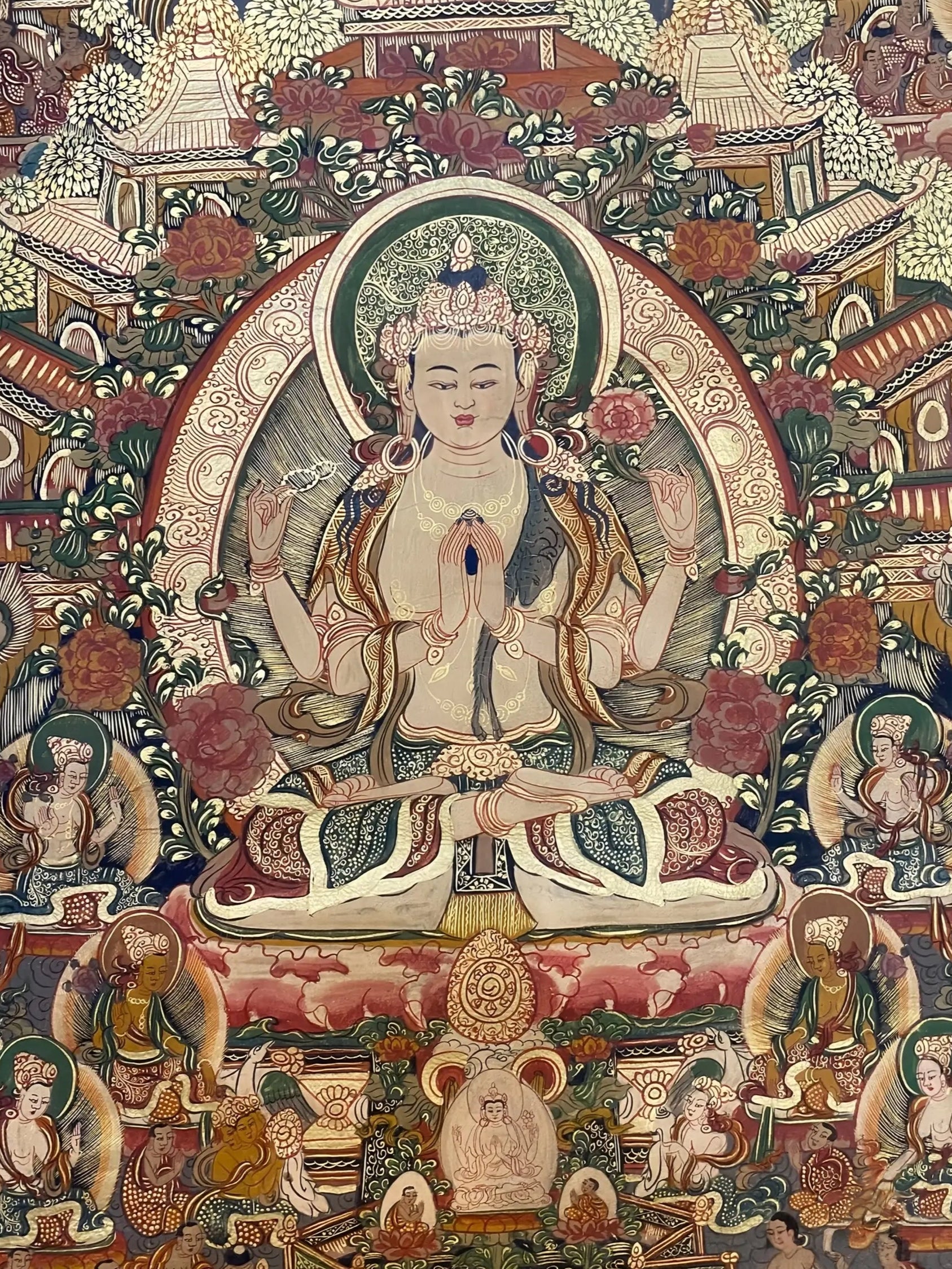 Shadakshari Lokeshvara thangka