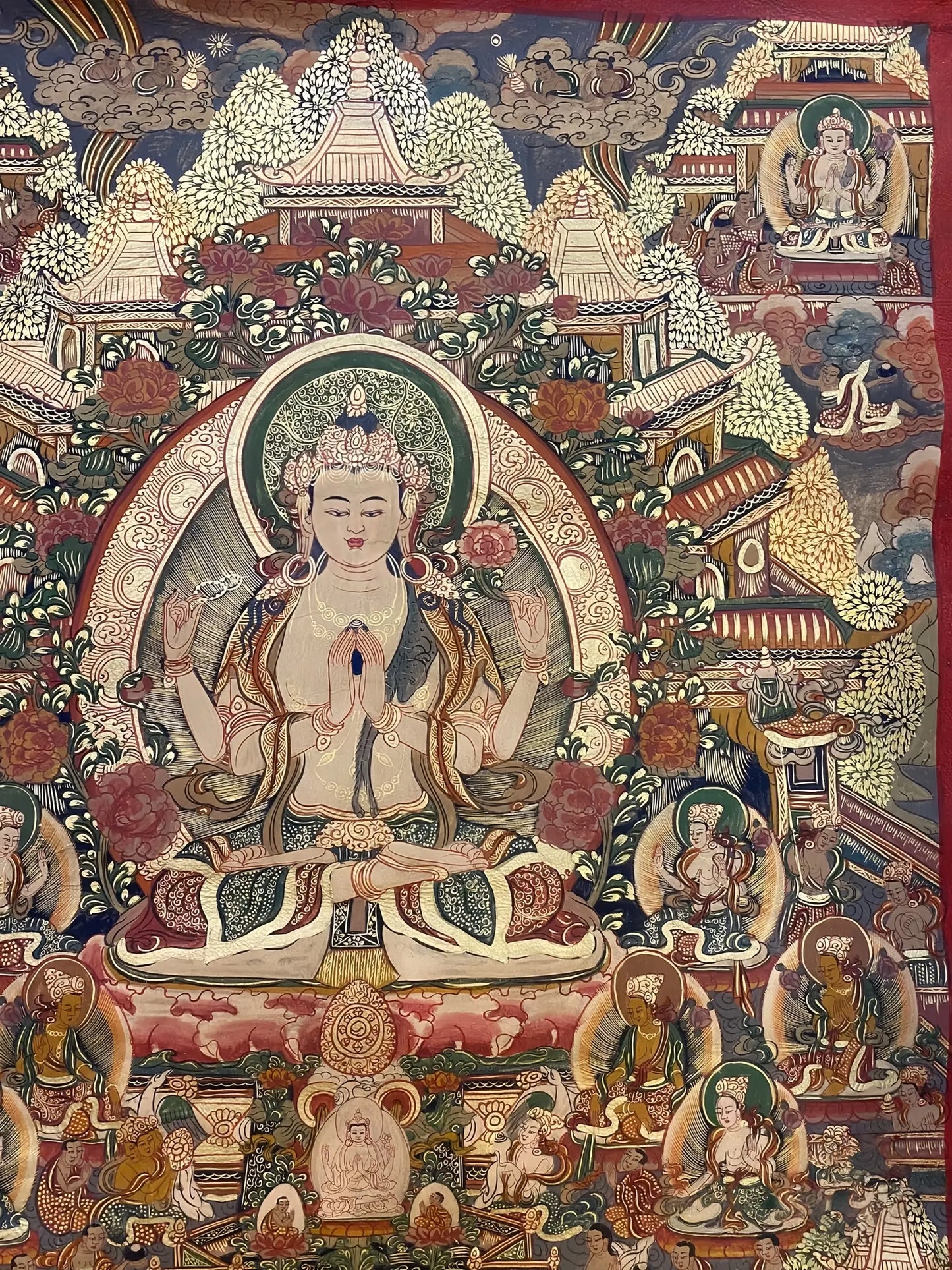 Shadakshari Lokeshvara thangka