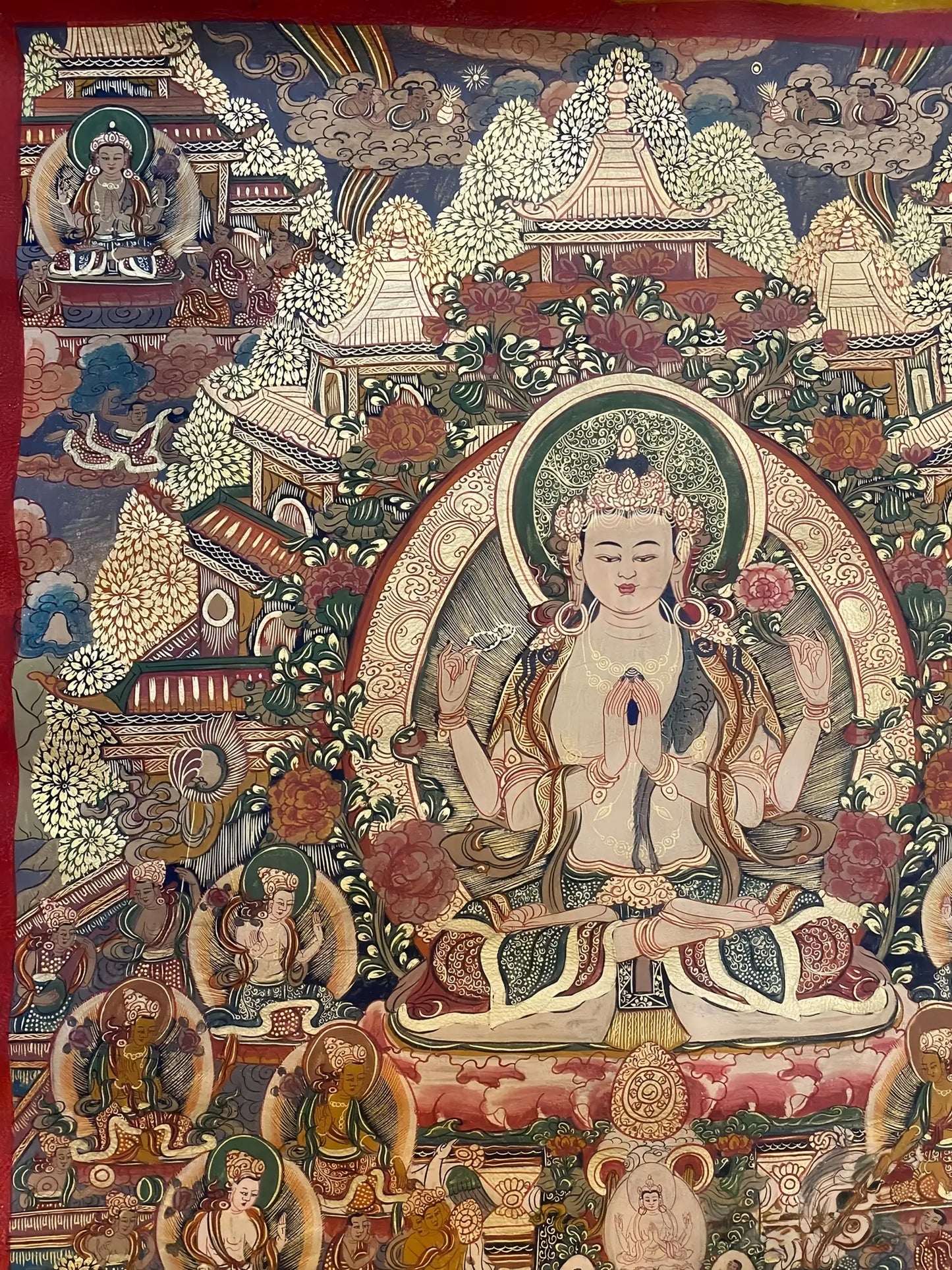 Shadakshari Lokeshvara thangka