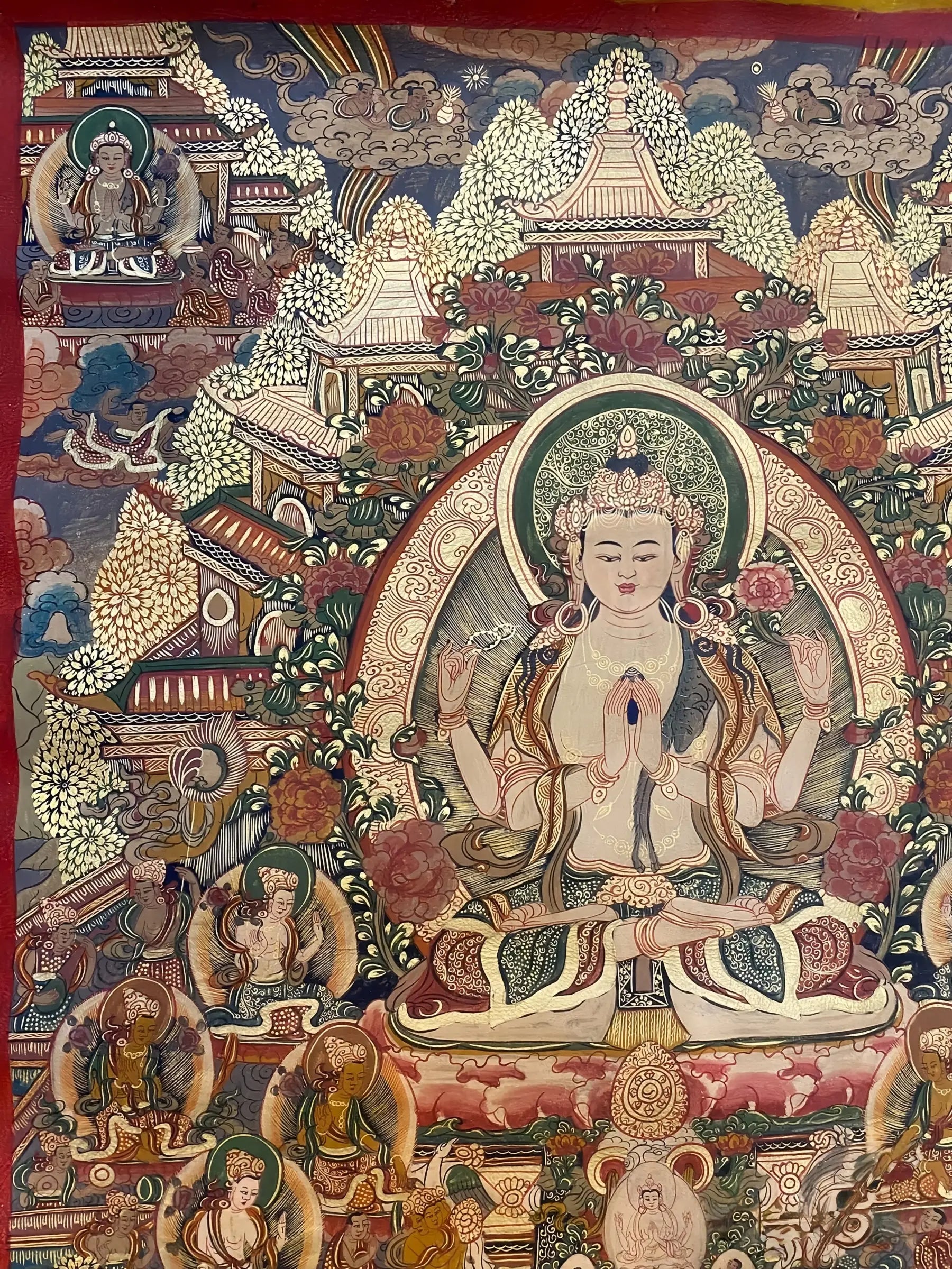 Shadakshari Lokeshvara thangka