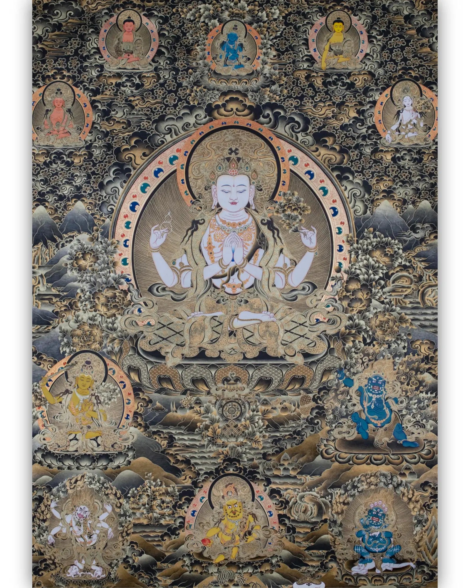 Shadakshari Lokeshvara thangka