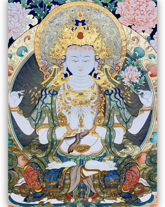 Shadakshari Lokeshvara thangka