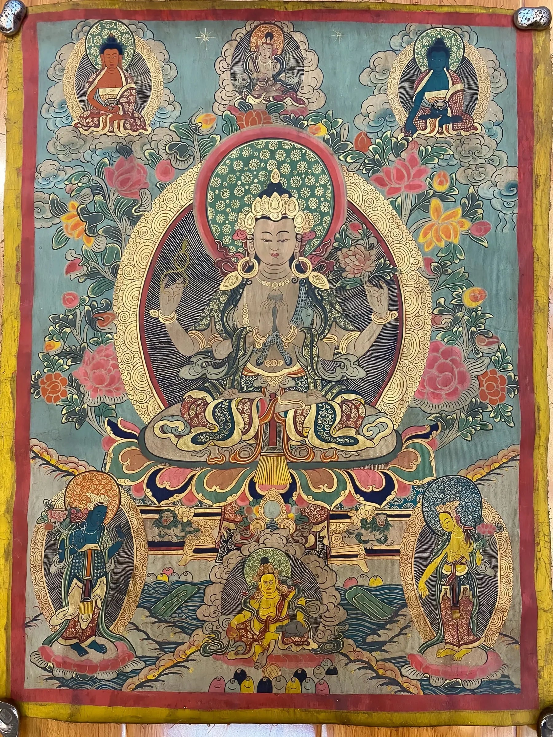 Shadakshari Lokeshvara thangka