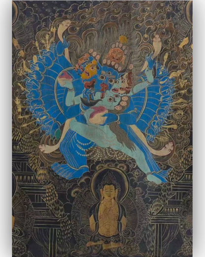 Yamantaka antique thangka