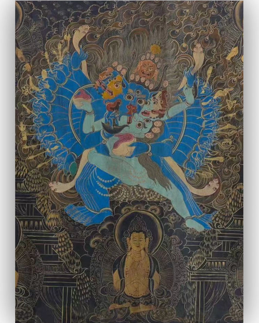 Yamantaka antique thangka