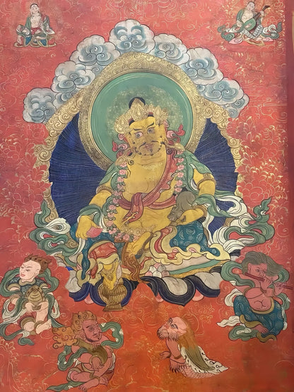 yellow-jambhala-thangka