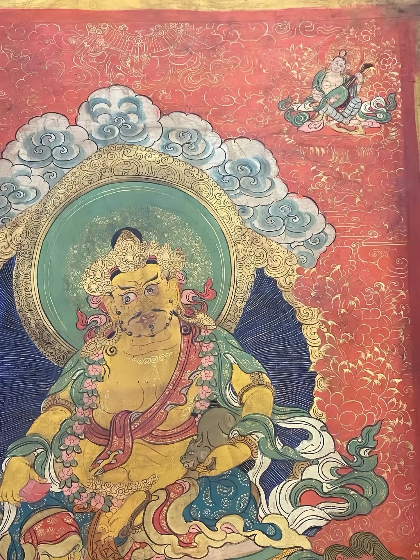 yellow-jambhala-thangka