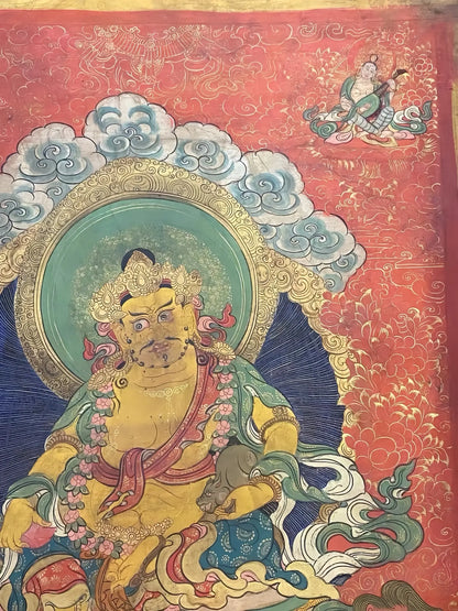 yellow-jambhala-thangka