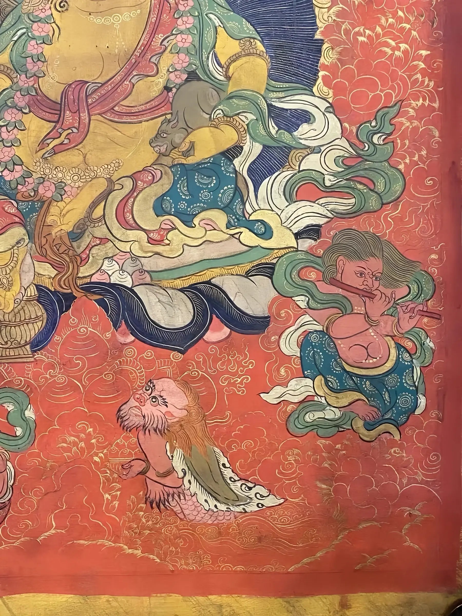 yellow-jambhala-thangka