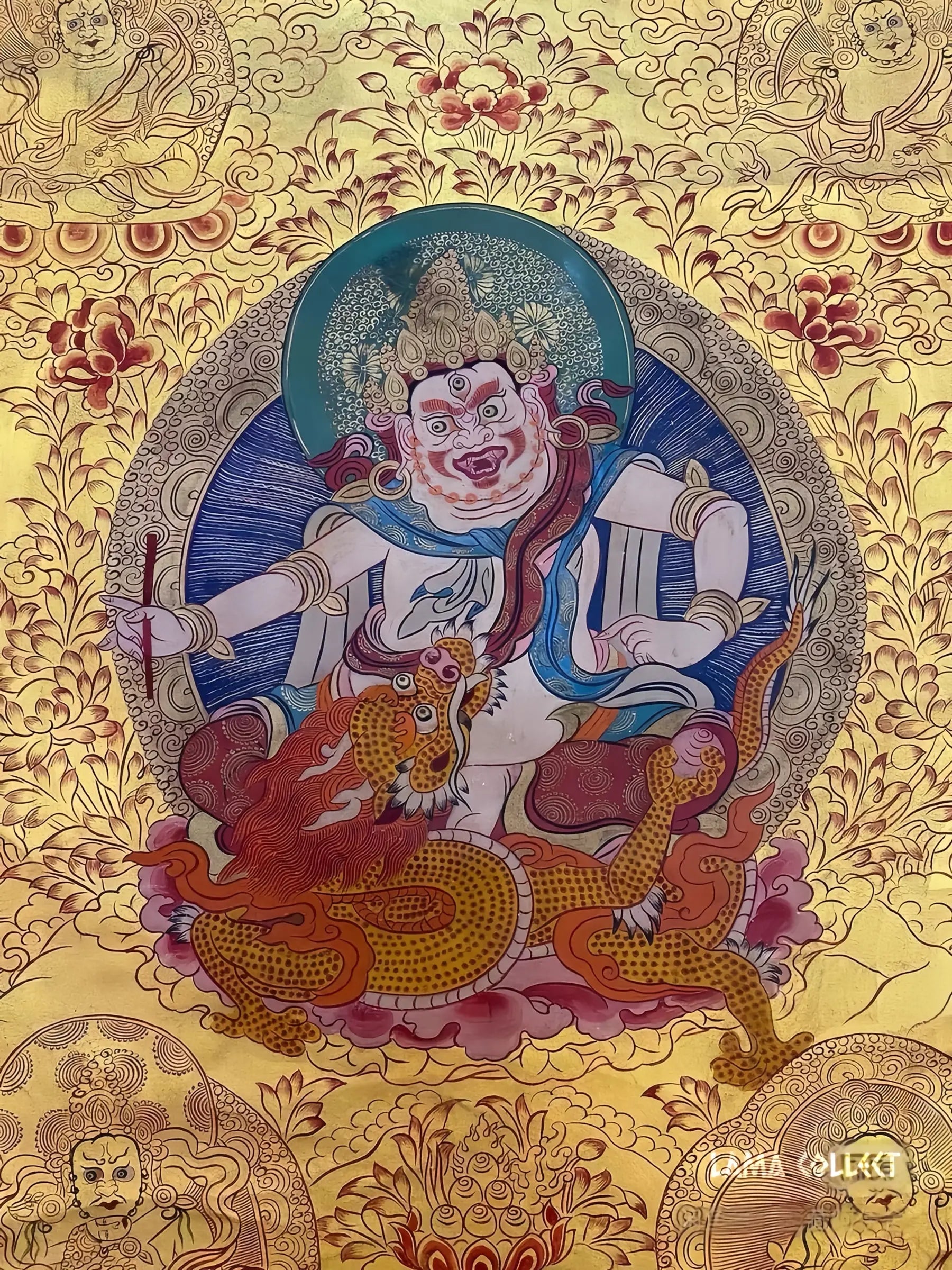 white-jambhala-thangka