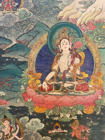 white tara thangka