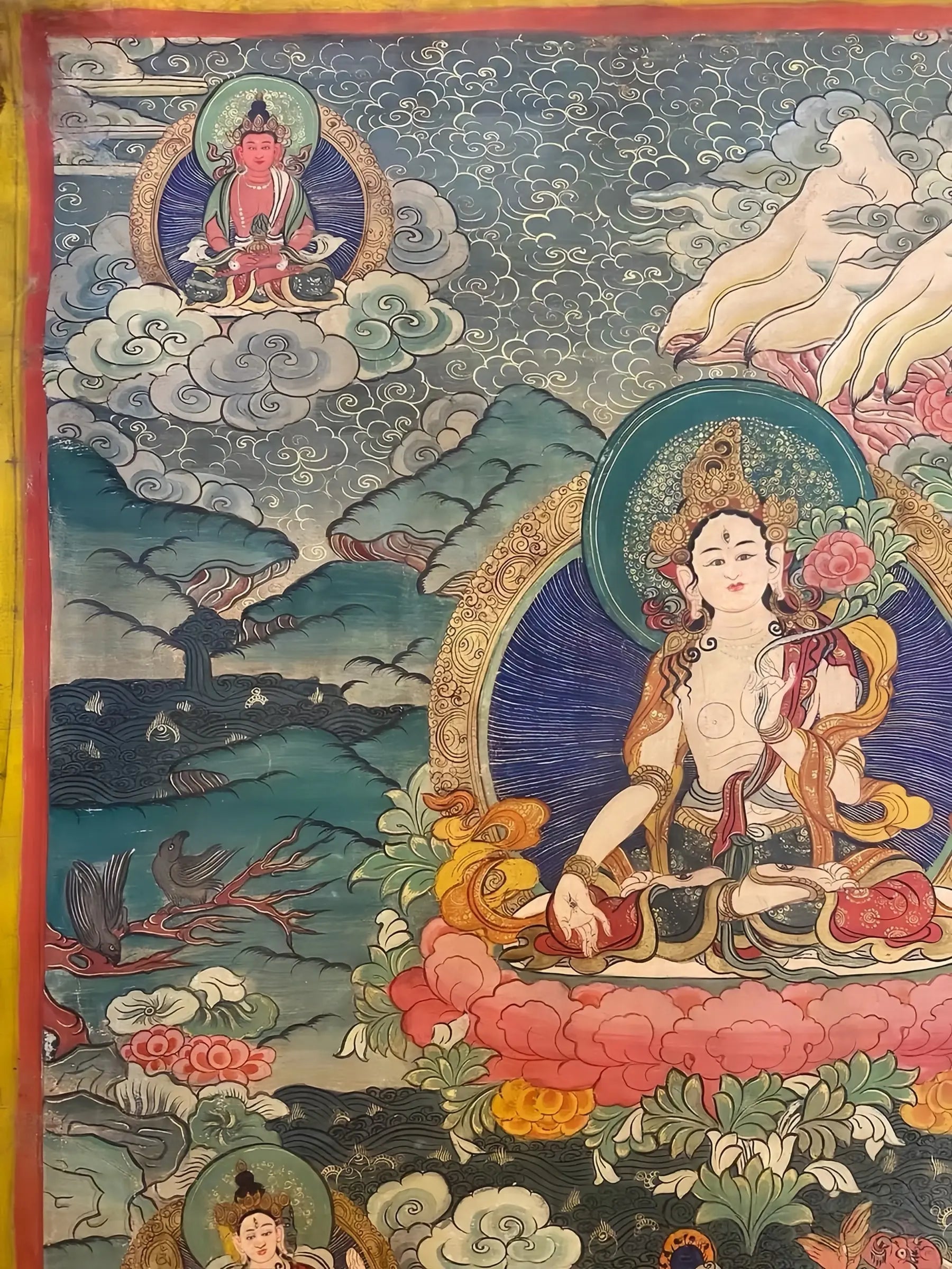 white tara thangka