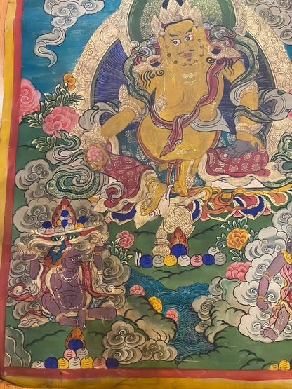 yellow-jambhala-thangka