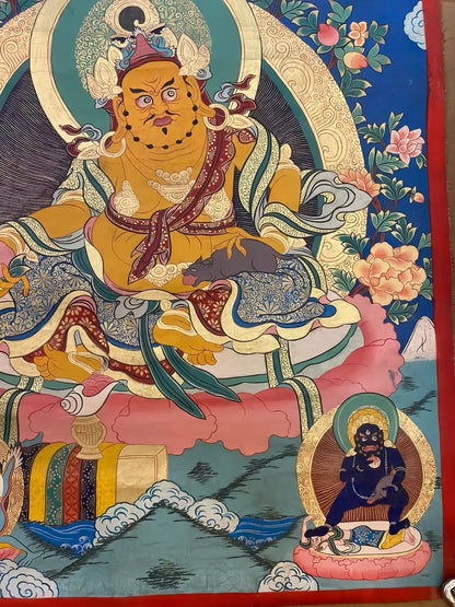 yellow-jambhala-thangka