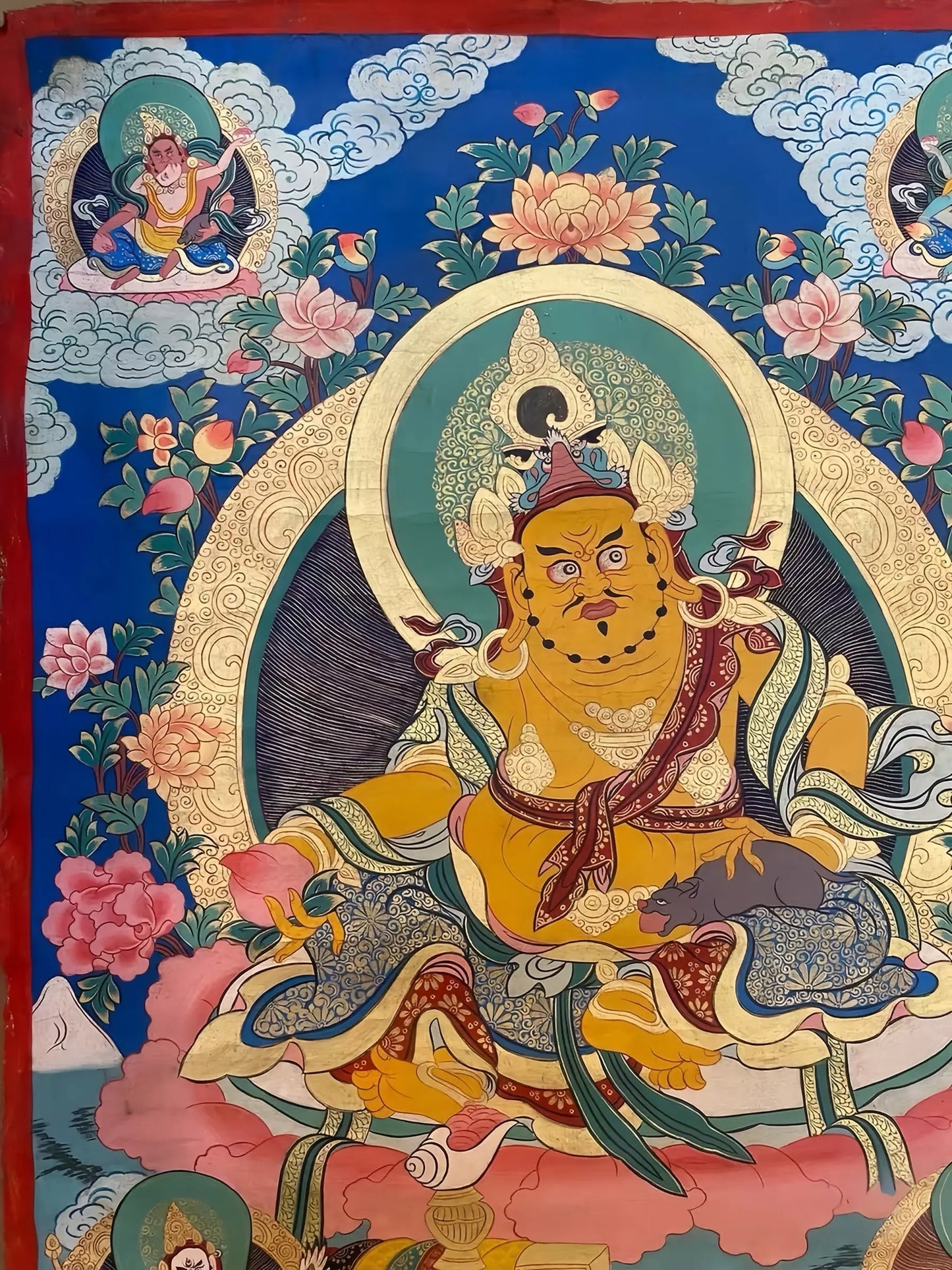 yellow-jambhala-thangka