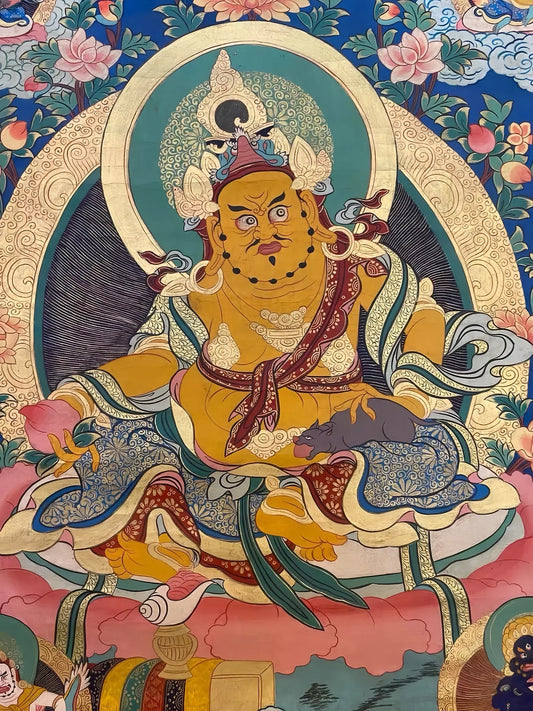yellow-jambhala-thangka