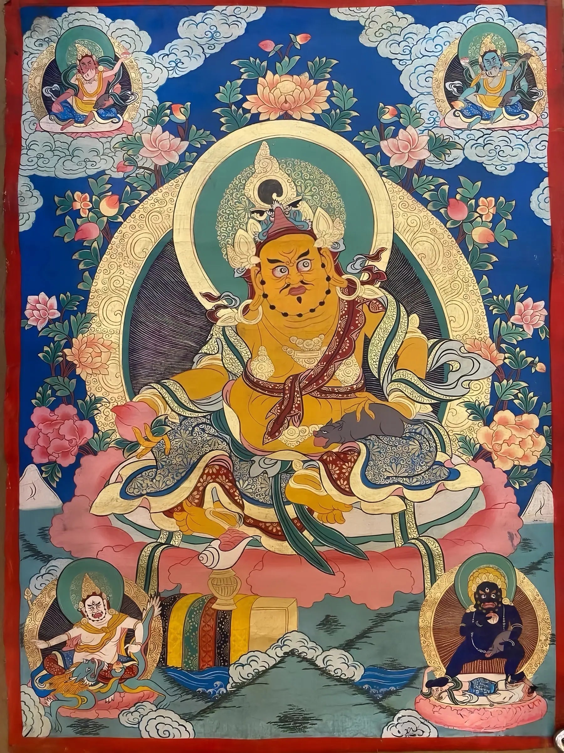 yellow-jambhala-thangka