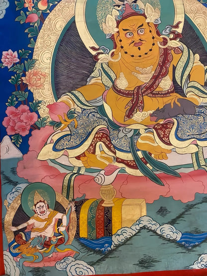 yellow-jambhala-thangka