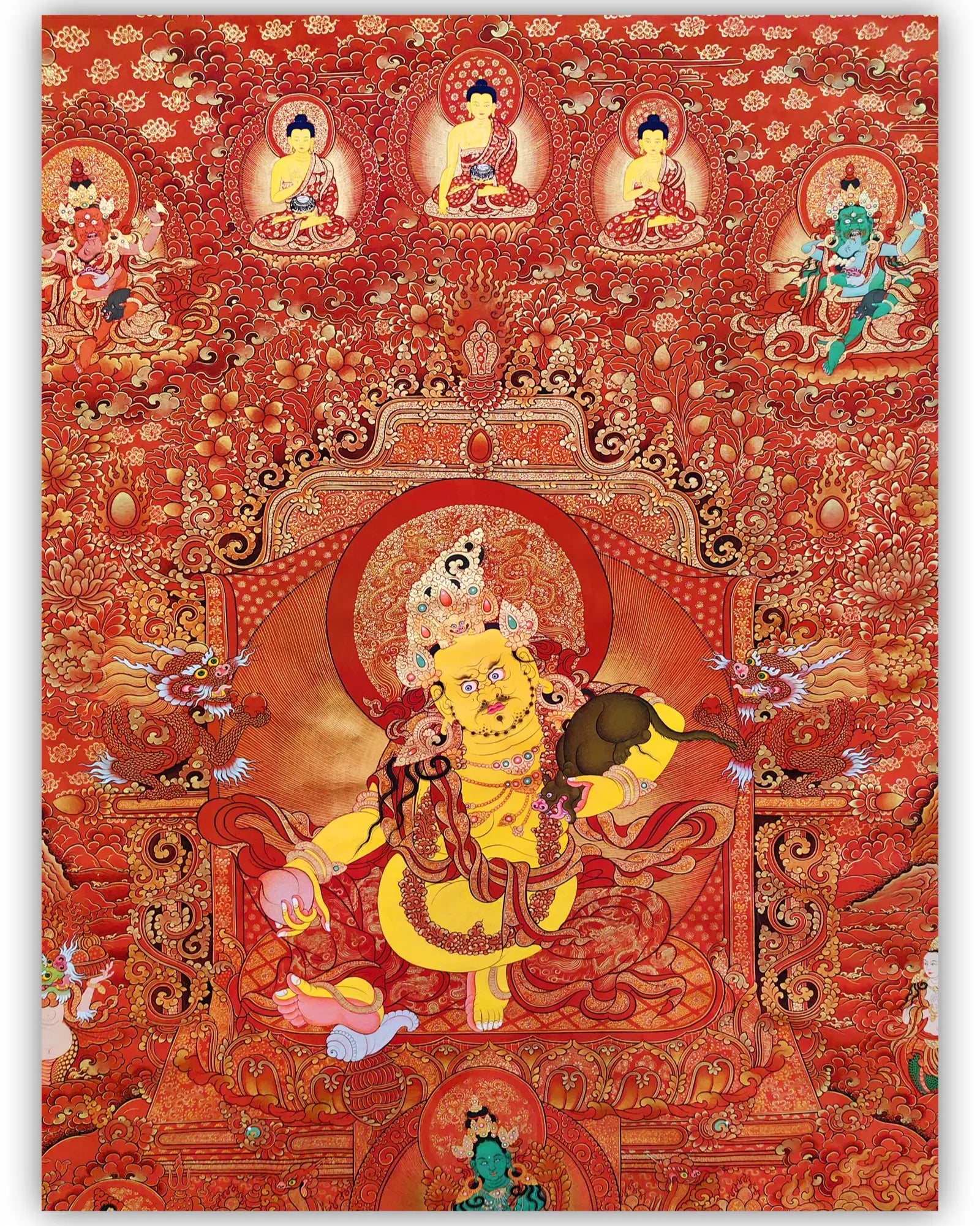 yellow-jambhala-thangka